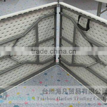 Durable 152cm Plastic Folding Dining Table and Chair for Restaurant/high Quality Adjustable Plastic Dining Table photo-4