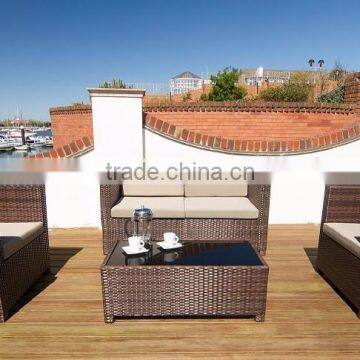 Hot Sale Wicker Garden Sofa set- General use outdoor furniture (1.2mm thickness Alu Frame, Power Coated Woven by Rattan, Wicker)