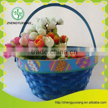 Bamboo weaving gift basket use for christmas festival