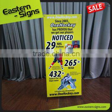 Aluminum X Banner Stand outdoor banner