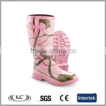 stylish low price waterproof knee colorful rubber rain boot