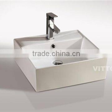 ceramic rectangle vessel sink