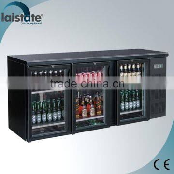 3 Glass Door Back Bar Bottle Cooler