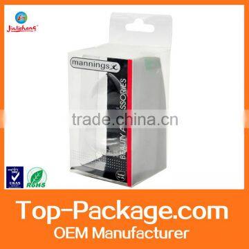 Custom clear transparent plastic packaging box, plastic box packaging for cosmetic