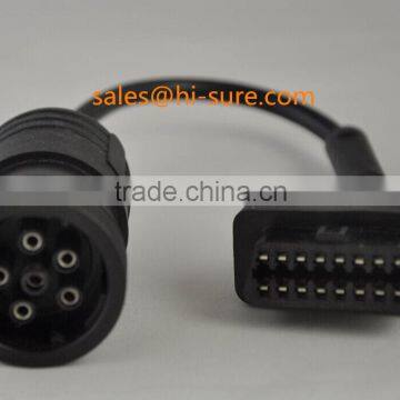 J1962 OBD2 cable Female connector to DEUTSCH 6PIN J1708 for car diagnostic tools