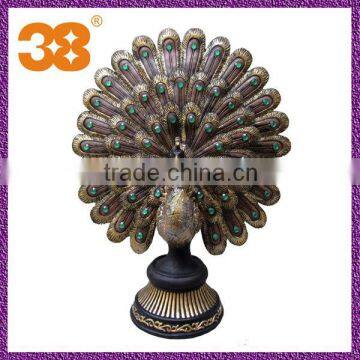 2013 small peacock green gemcopper sculpture supplier guangzhou