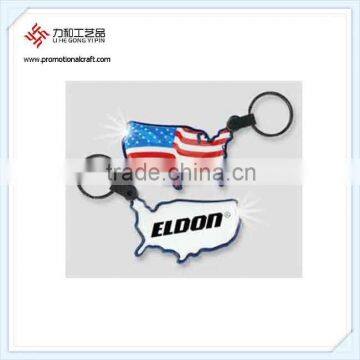 Flag Shape Mini Led Flashlight Keychain