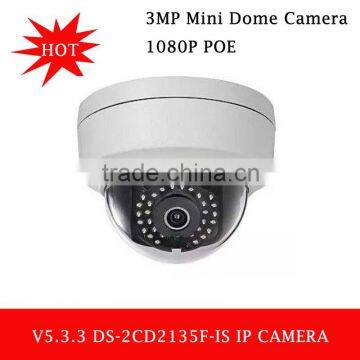 New V5.3.3 DS-2CD2135F-IS Update From DS-2CD2132F-IS 3MP Mini Dome Camera 1080P POE IP CCTV Multi-language Camera