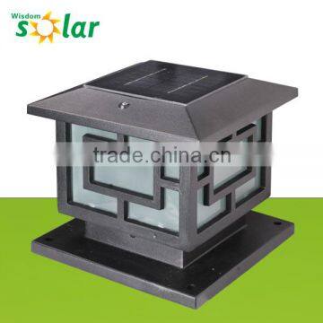 Outdoor lighting pillars,small solar garden light,solar pillar light