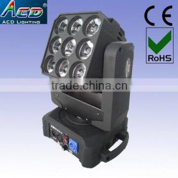 HOT 9*10w 4in1 rgbw led pixel moving head matrix light