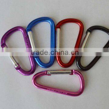 D shape Aluminum carabiner