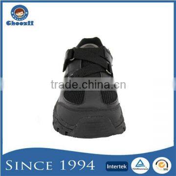 New Design Stylish Magic Sticker Breathable Children Black School Shoes photo-2