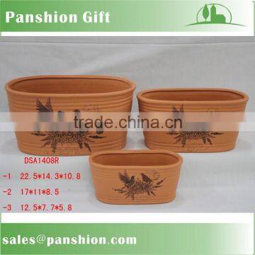 Terracotta garden flower plant pot