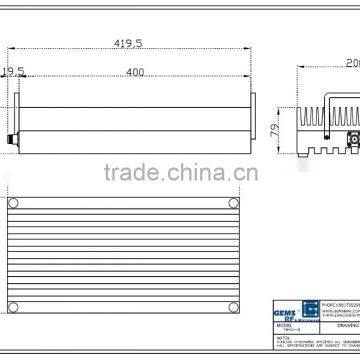 Coaxial termination 400W high power coaxial load RF communications