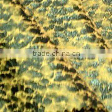 100% Polyester Foiled Suede Knitted Fabric