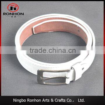 White Waist Belt for Men, Genuine leather belt