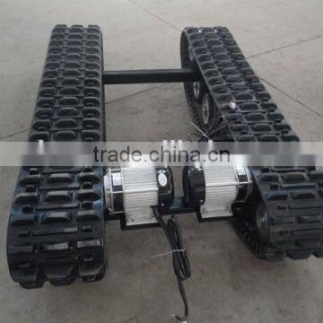 Robot rubber track chassis