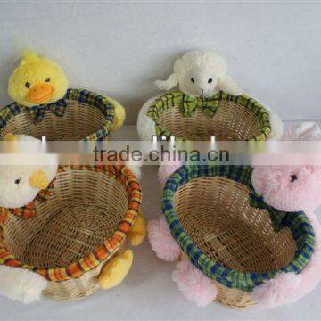 Cute plush animal easter duck&rabbit