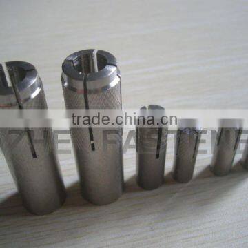 steel drop in anchor with half knurling