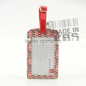 Custom Logo Blank Leather Luggage Tag photo-2