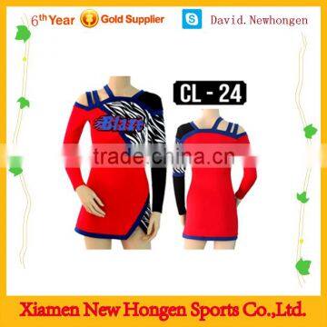 Sexy dye sublimation cheerleading uniforms, cheer dance costumes