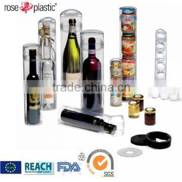 Manufacture PP PE PVC Round Blow Moulding Telescopic Plastic Clear Pvc Tube Packaging for Cylinder Goods photo-2