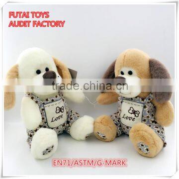 new design plush dog toys with clothes