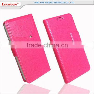 Universal smart phone flip wallet style leather case