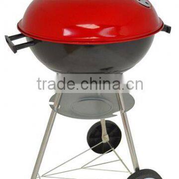 17" kettle trolley apple shaped charcoal bbq grill