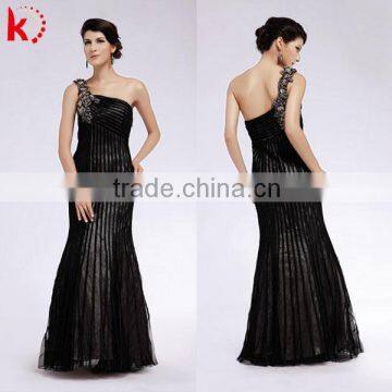 hot sale one-shoulder evening dress black ebay evening dresses