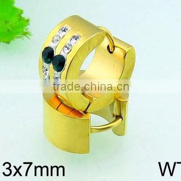 wholesale hot selling plain gold earrings changeable gold earrings