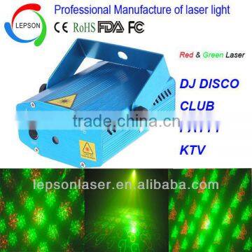 4 patterns red green mini laser light show