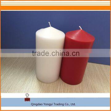 white pillar church candle; paraffin wax candle; religious candle