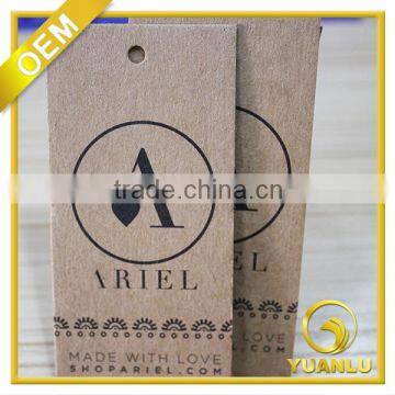 design garment label kraft paper clothing hang tag