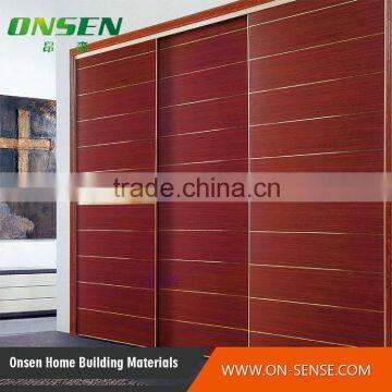 New 2016 kav glossy walnut sliding door wardrobe bulk products from china