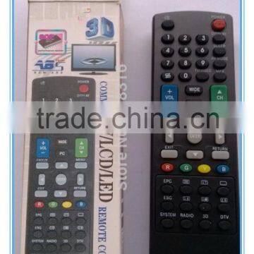 LCD/LED common tv universal remote control use for SHARPUER RM-L1046 with single blister pack remote factory