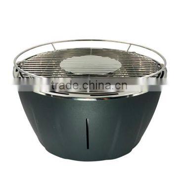 Outdoor stainless steel battery operated no smoke bbq charcoal grill kitchen machine