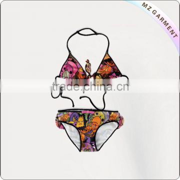 Double Frilled sexy swimwear kids