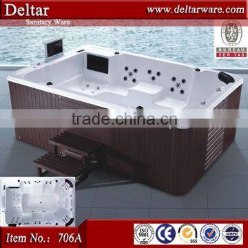 foshan factory 12 person hot tubs, outdoor cheap freestanding bathtub, surfing for 8/10/12 person bathtub