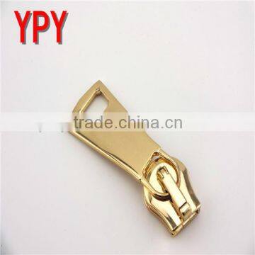 Auto Lock Dull Gold15 Metal Zipper Pull / Slider