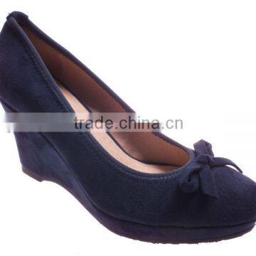 Newest design ladies high heel wedge shoes in guangzhou