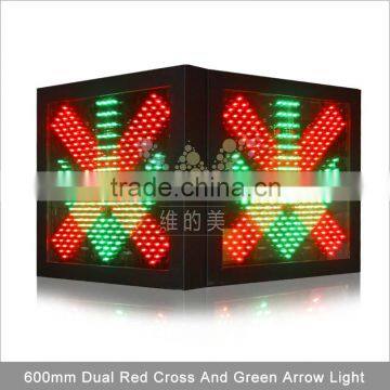 High quality toll station stop and go traffic warning signal high brightness red green traffic light