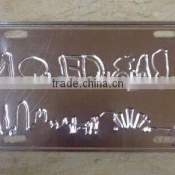 Customized Embossed License Plate, Metal Plate, Metal Sign photo-4