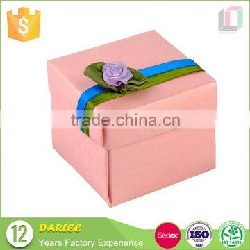 custom small decorative christmas paper gift box with flowers