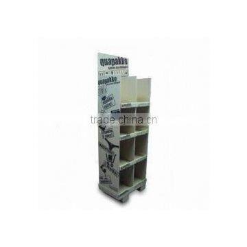 Retail store portable corrugated cardboard floor display stand / boxes