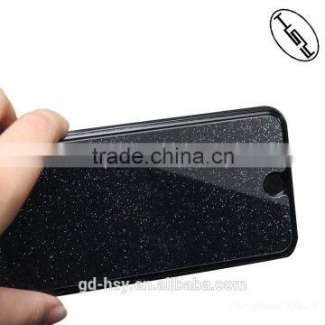 HUYSHE Japanese asahi glass gold or silver diamond tempered glass for iphone series 5 5s 6 6s 7 screen protector