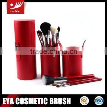 Fashional Professional Cosmetic Brush Set with Red Cylinder Pouch