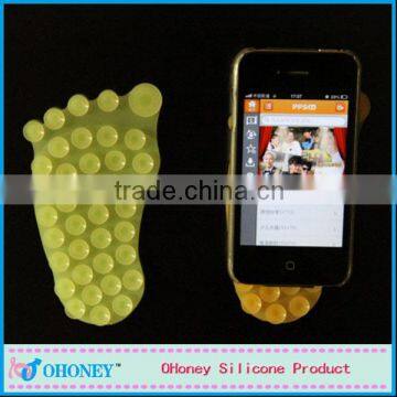 Double-side silicone suckers,high adhesive silicone sucker for mobile,bathroom suction cup wholesale