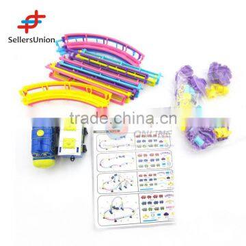 2016 No.1 Yiwu agent hot sale commission sourcing agent best gift kids play fun block ABS musical railway train toy