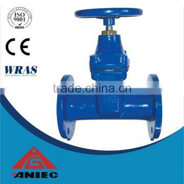 Din F5 ductile iron double flange gate valve